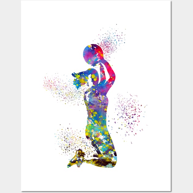 Basketball girl Wall Art by erzebeth